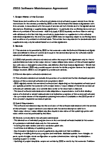 Voorbeeldafbeelding van ZEISS Software Maintenance Agreement