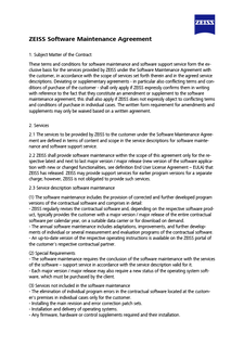 Voorbeeldafbeelding van ZEISS Software Maintenance Agreement