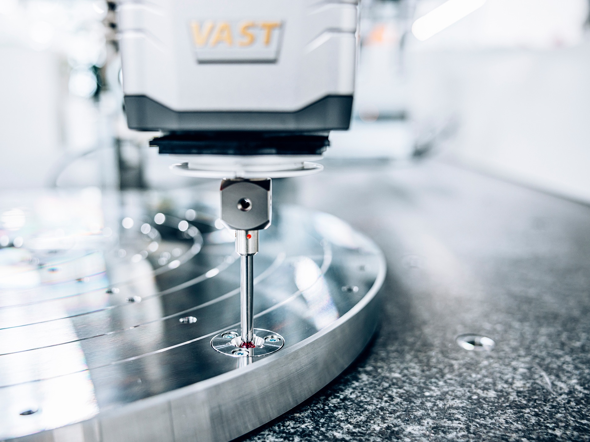 Definitie van de draaitafelas door ZEISS VAST Rotary Table Axis (ZVRA)