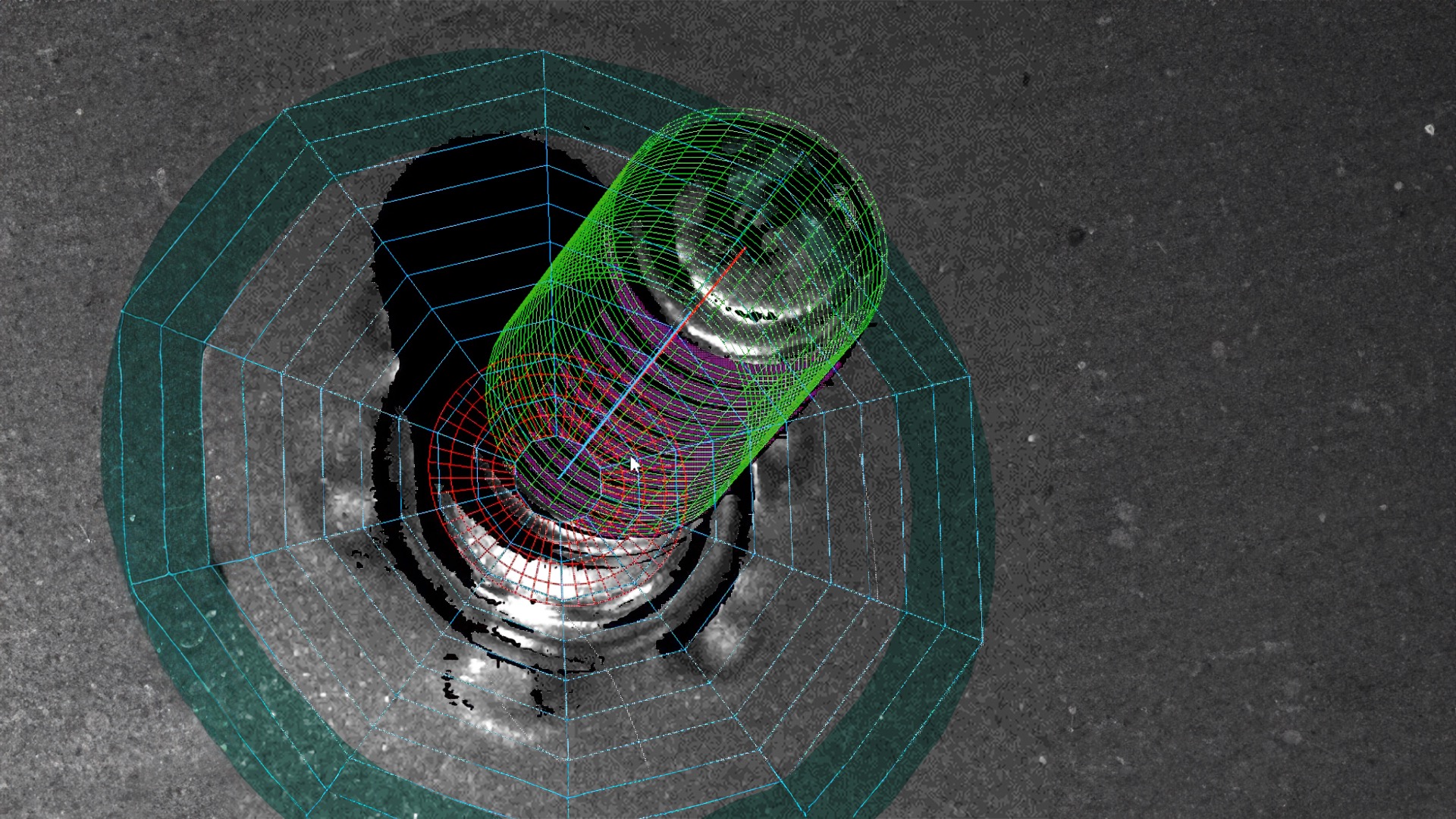 Visualization of the measurement results