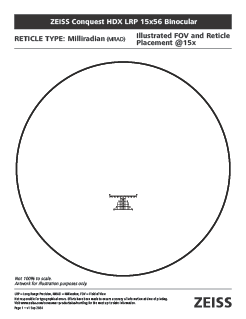 Voorbeeldafbeelding van ZEISS Conquest HDX LRP 15x56 Reticle