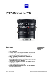 Voorbeeldafbeelding van ZEISS Dimension 2/12