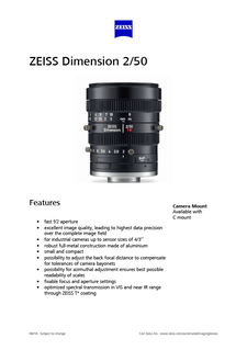 Voorbeeldafbeelding van ZEISS Dimension 2/50