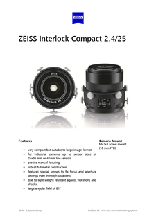 Voorbeeldafbeelding van ZEISS Interlock Compact 2.4/25