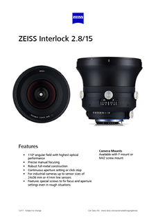 Voorbeeldafbeelding van ZEISS Interlock 2.8/15
