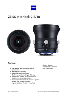 Voorbeeldafbeelding van ZEISS Interlock 2.8/18