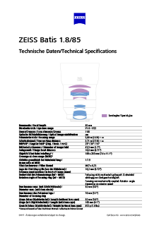 Voorbeeldafbeelding van ZEISS Batis 1.8/85