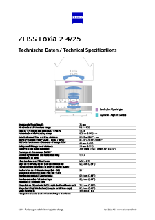 Voorbeeldafbeelding van ZEISS Loxia 2.4/25