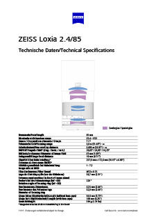 Voorbeeldafbeelding van ZEISS Loxia 2.4/85