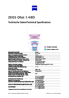 Voorbeeldafbeelding van ZEISS Otus 1.4/85