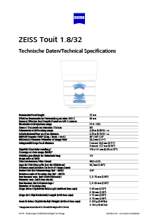 Voorbeeldafbeelding van ZEISS Touit 1.8/32