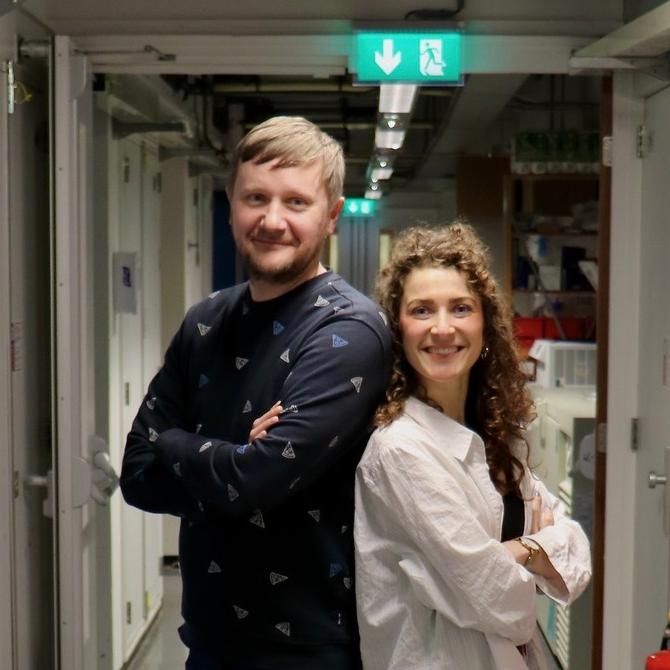 Malina Iwanski and Eugene Katrukha, Utrecht University, the Netherlands
