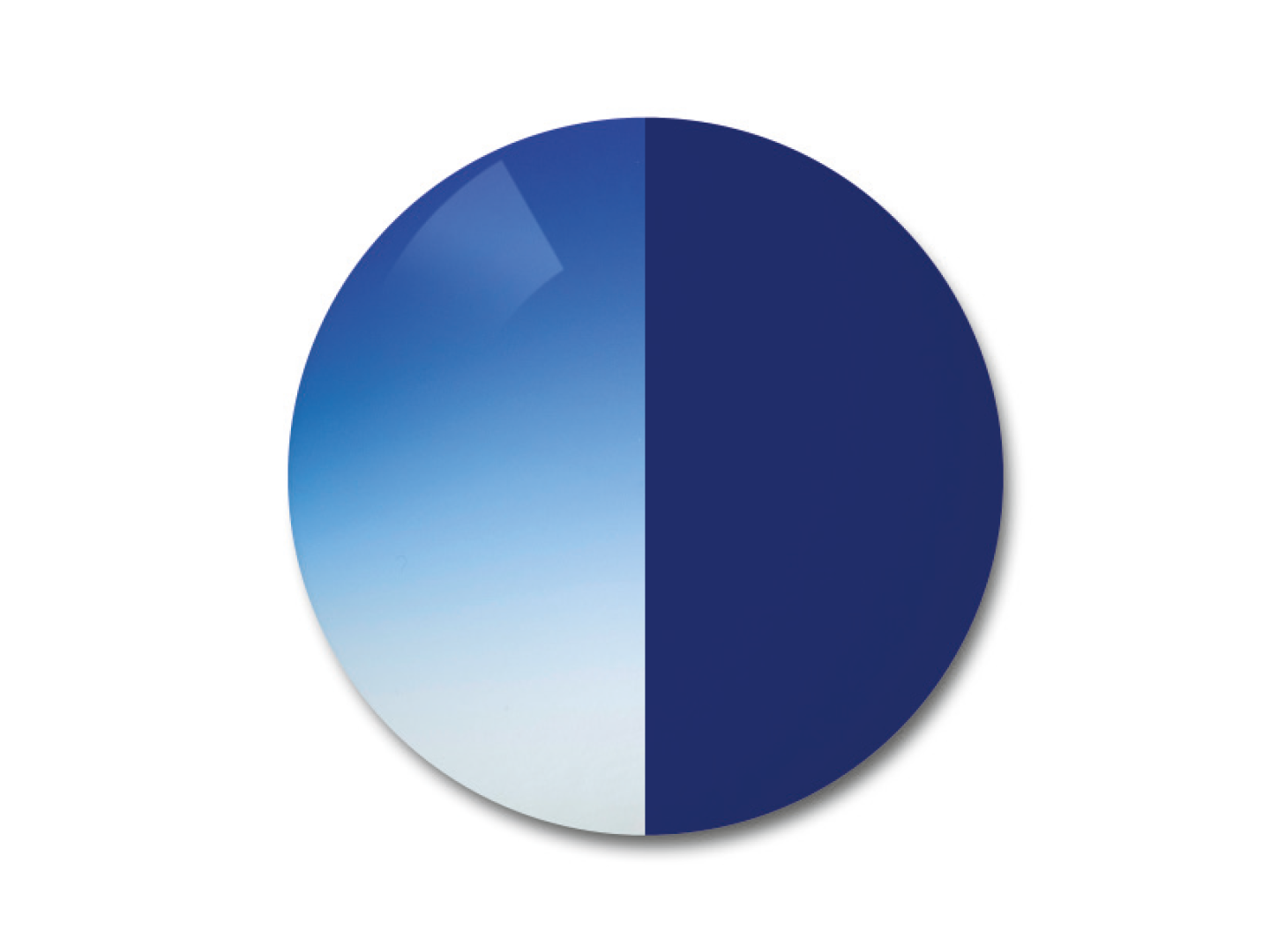 Afbeelding van een ZEISS AdaptiveSun meekleurend glas in de kleuroptie dégradé blue 